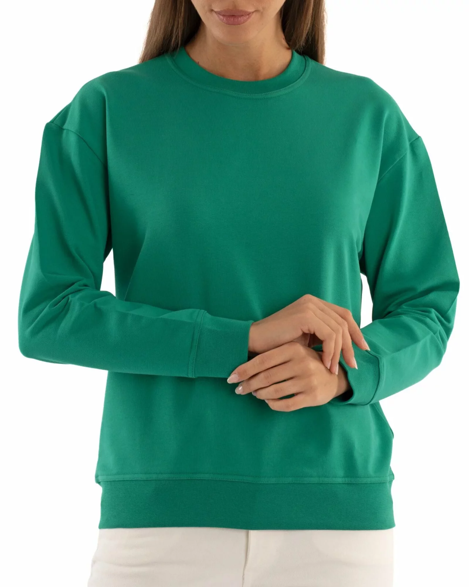 Hanorac dama verde, sweatshirt