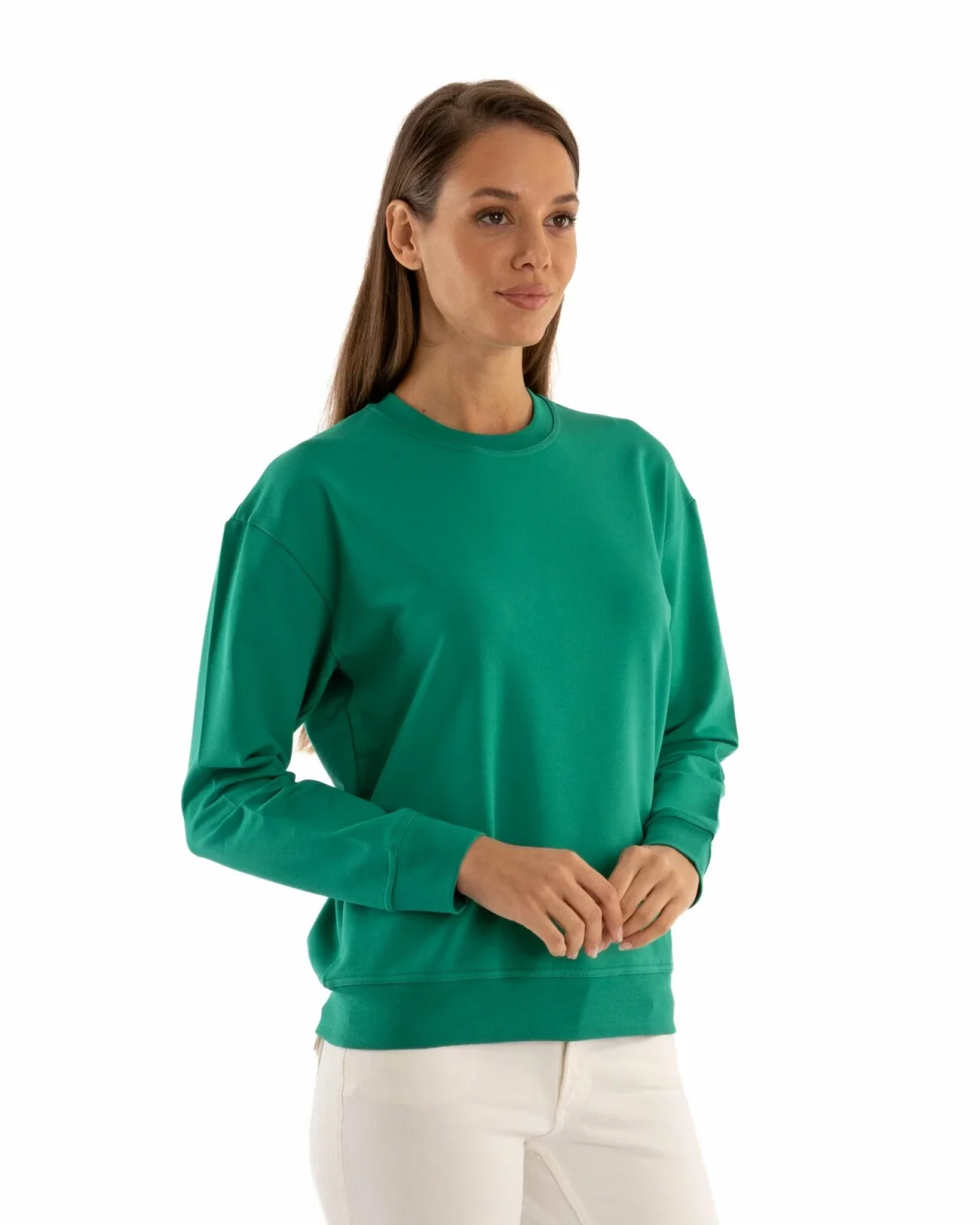 Hanorac dama verde, sweatshirt