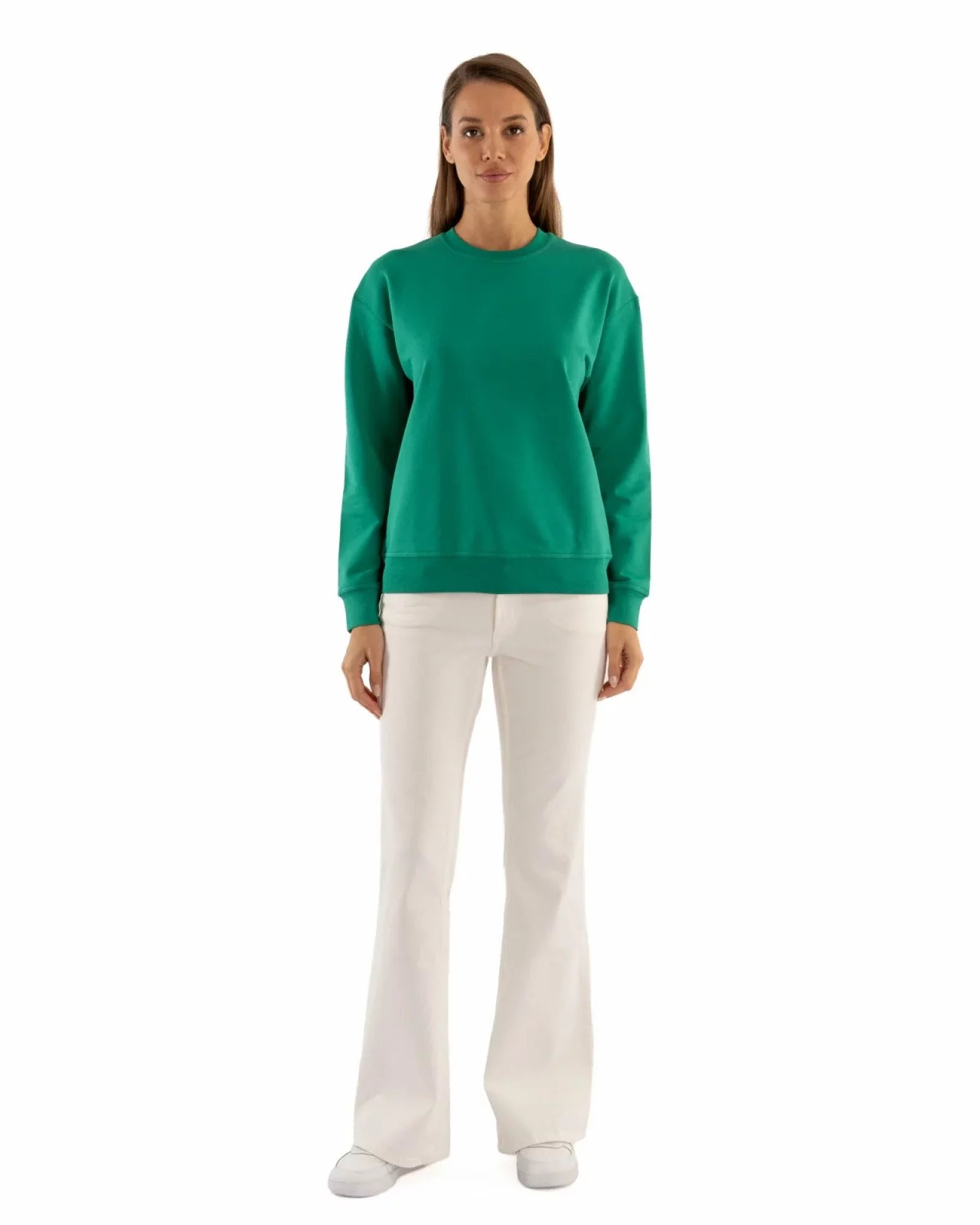 Hanorac dama verde, sweatshirt