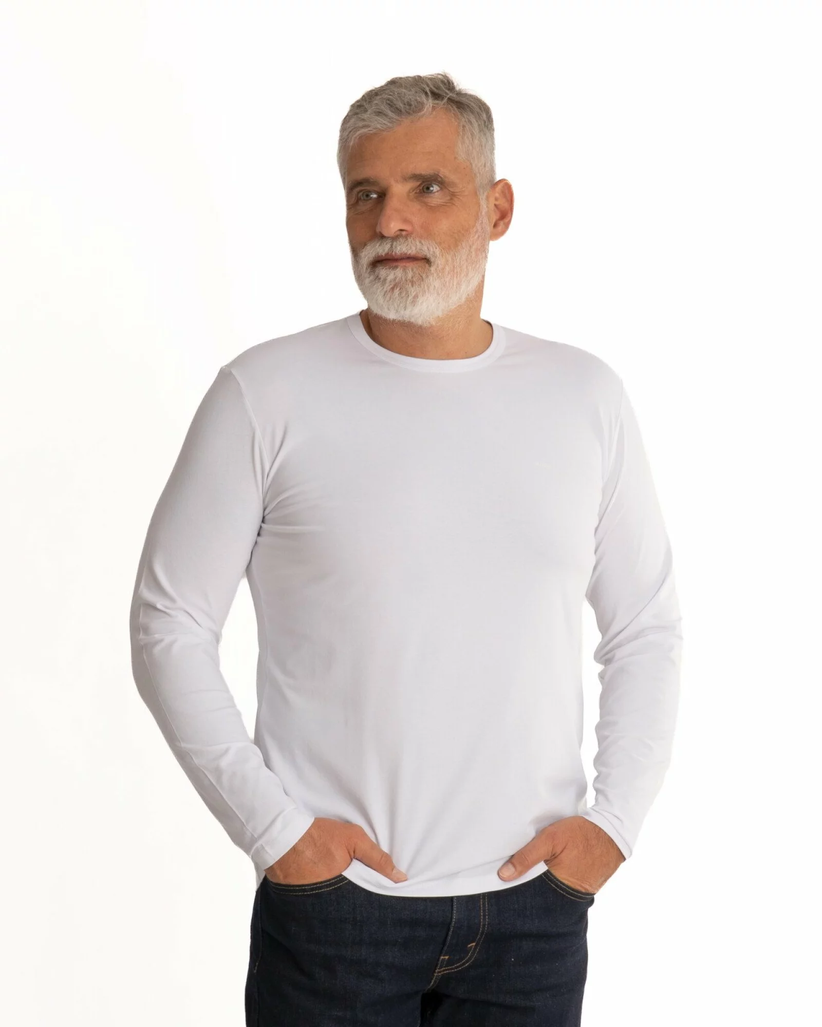 Bluză bărbați albă B.4006
