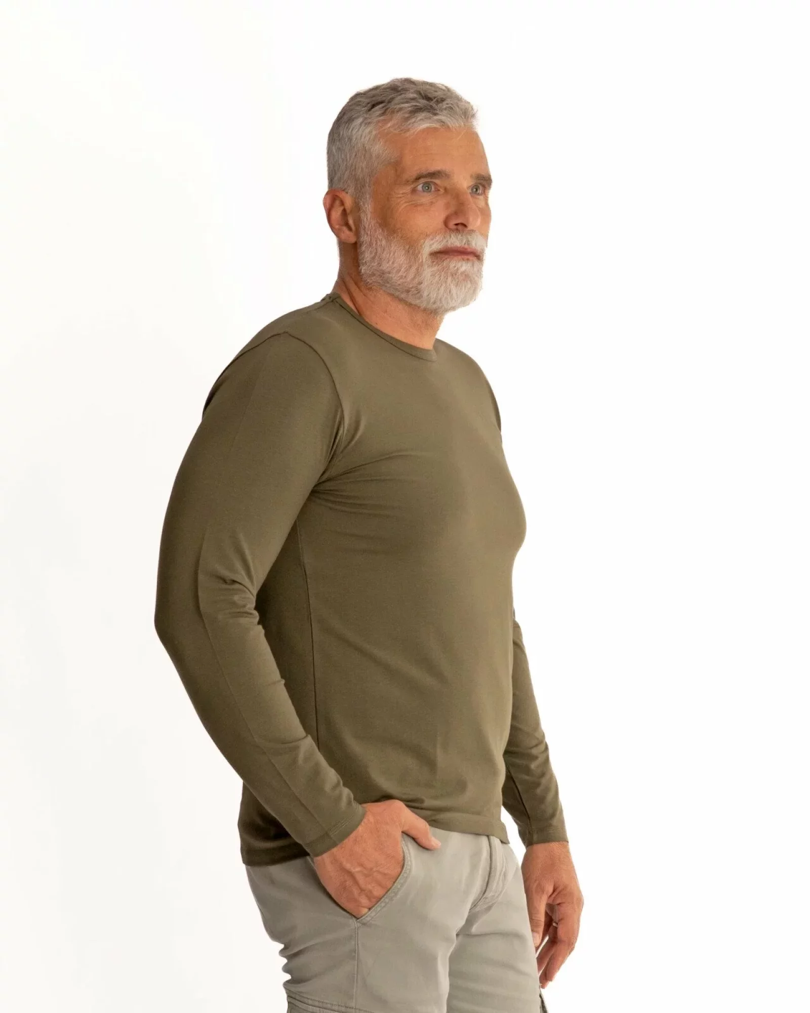 Bluză bărbați kaki B.4006