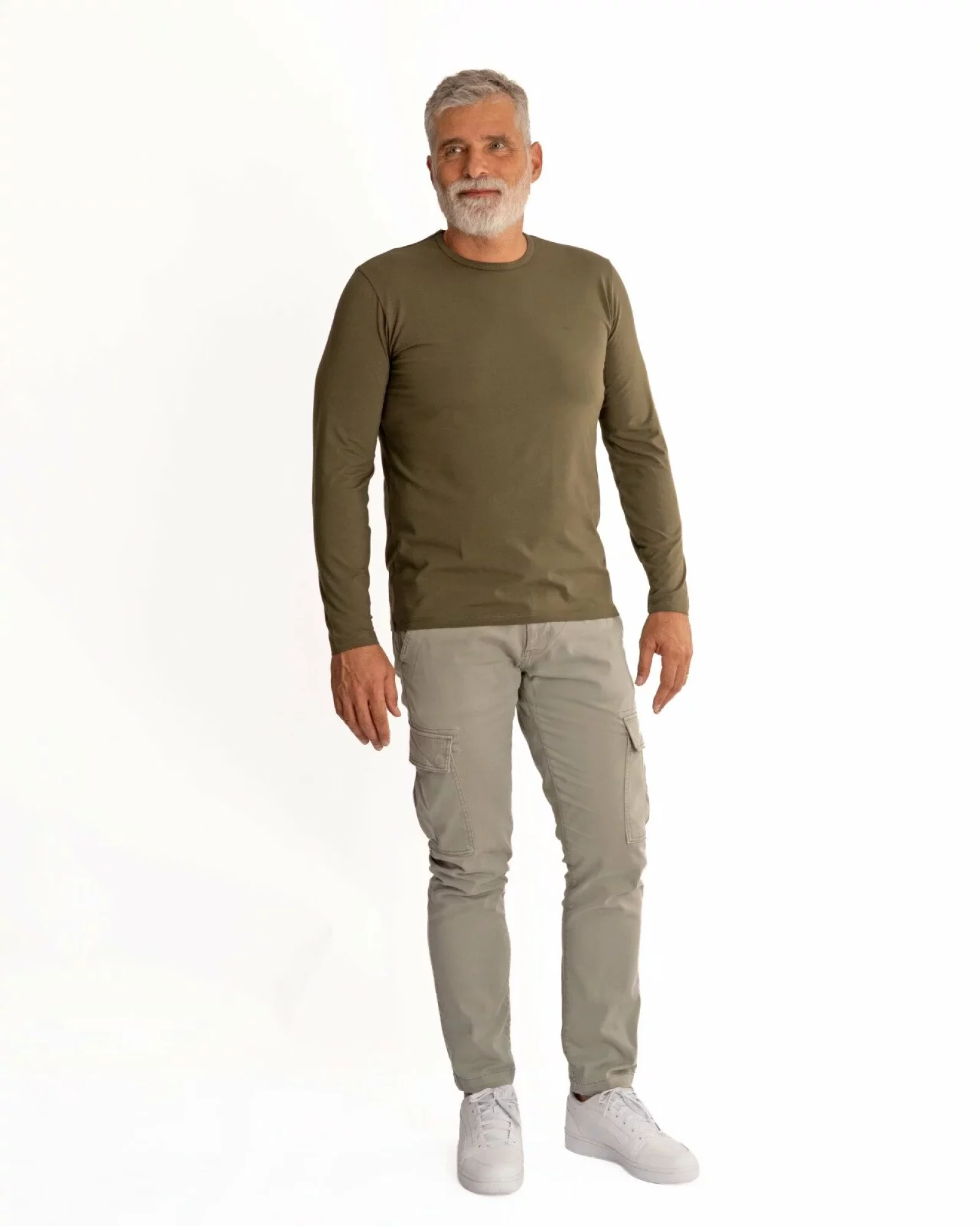 Bluză bărbați kaki B.4006