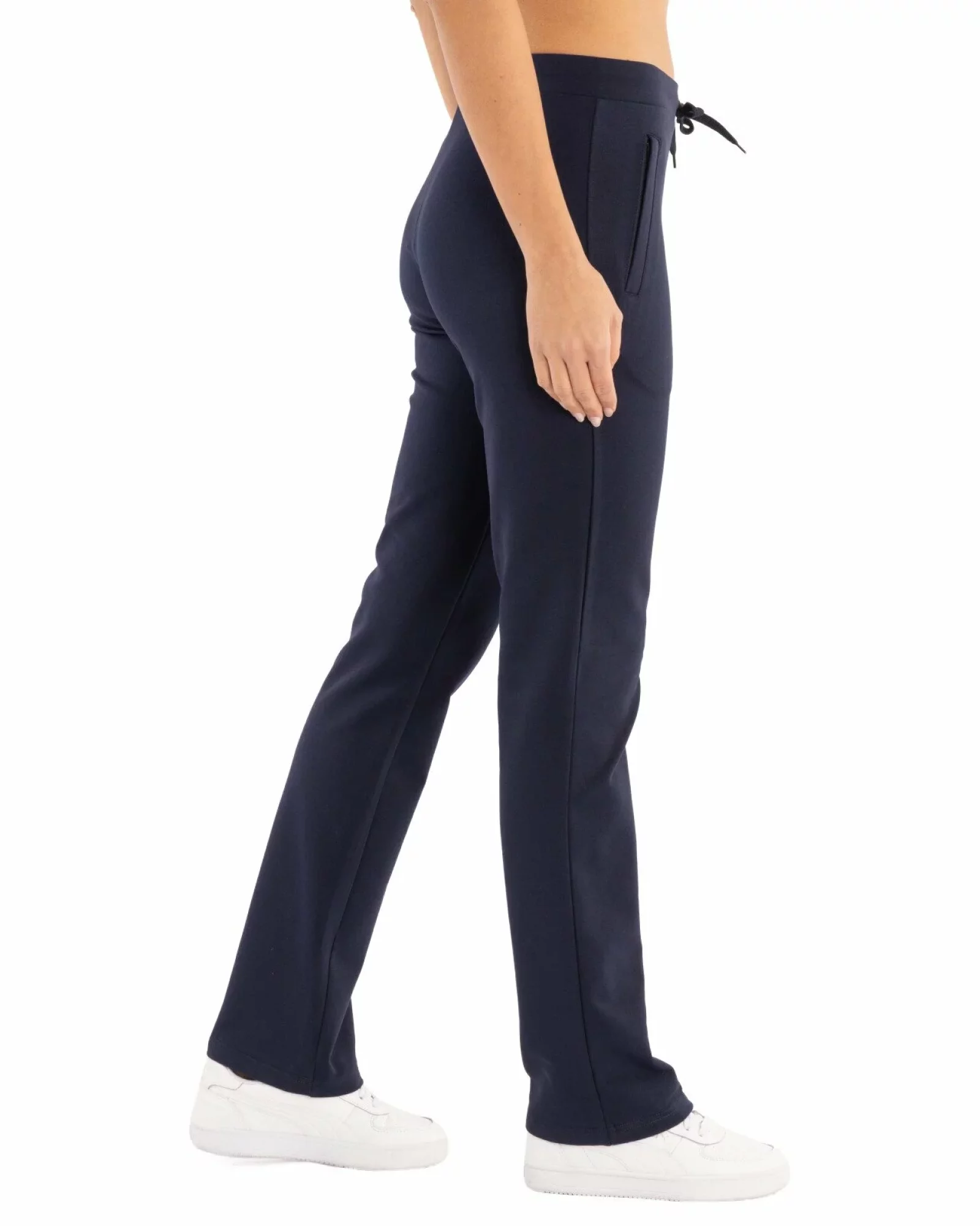 Pantaloni trening dama bleumarin cu fermoar P.2225