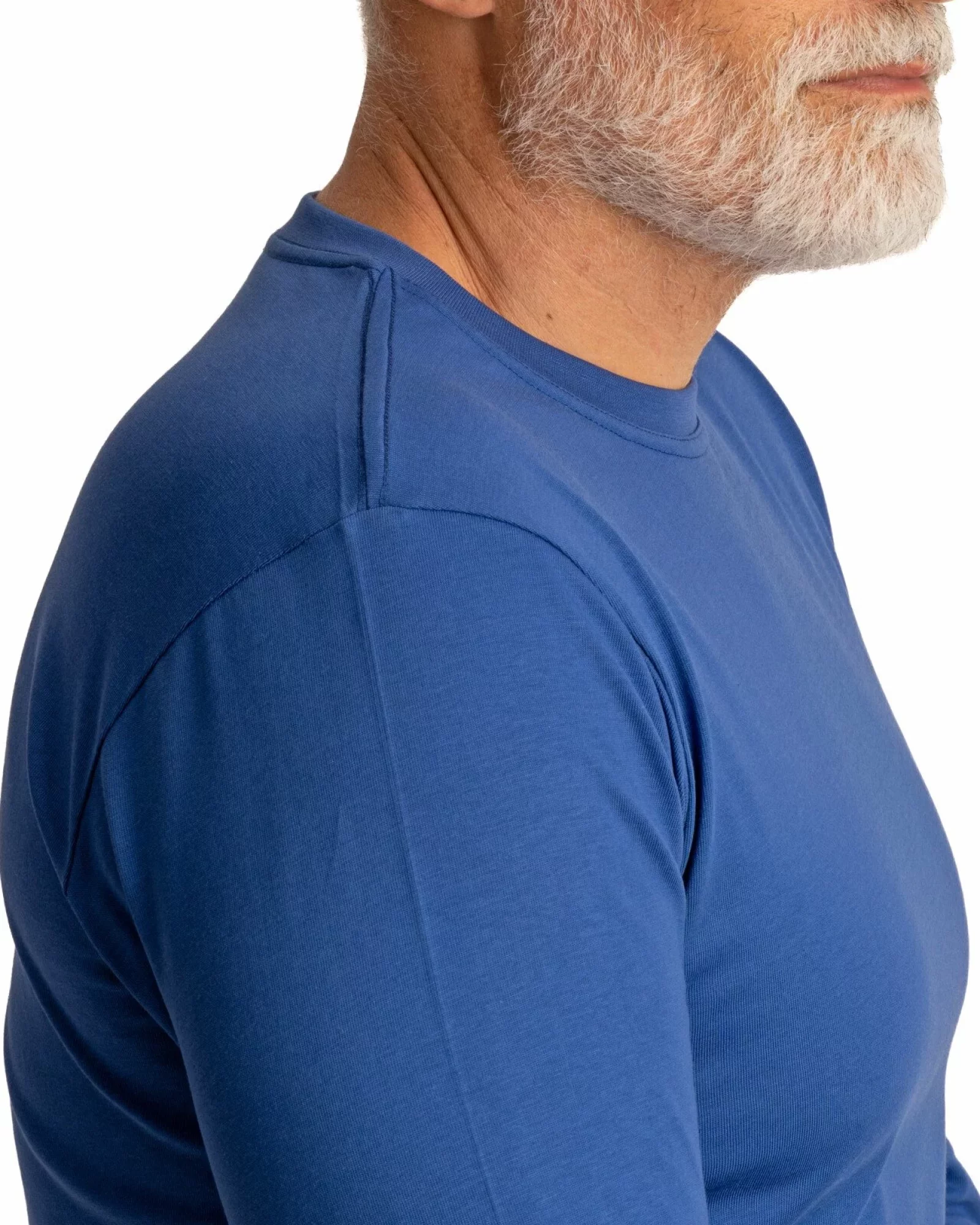 Tricou mânecă lungă bărbați albastru B.4001