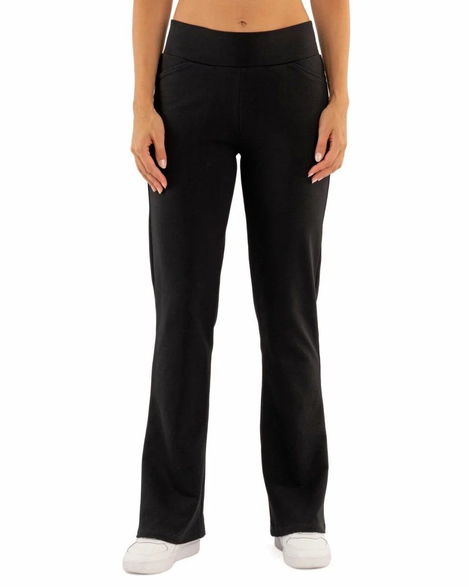 Pantaloni evazati dama, model bootcut cu betelie lata P.2259