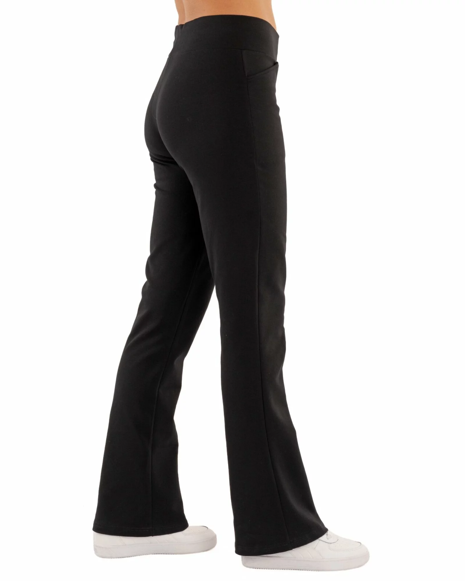 Pantaloni evazati dama, model bootcut cu betelie lata P.2259