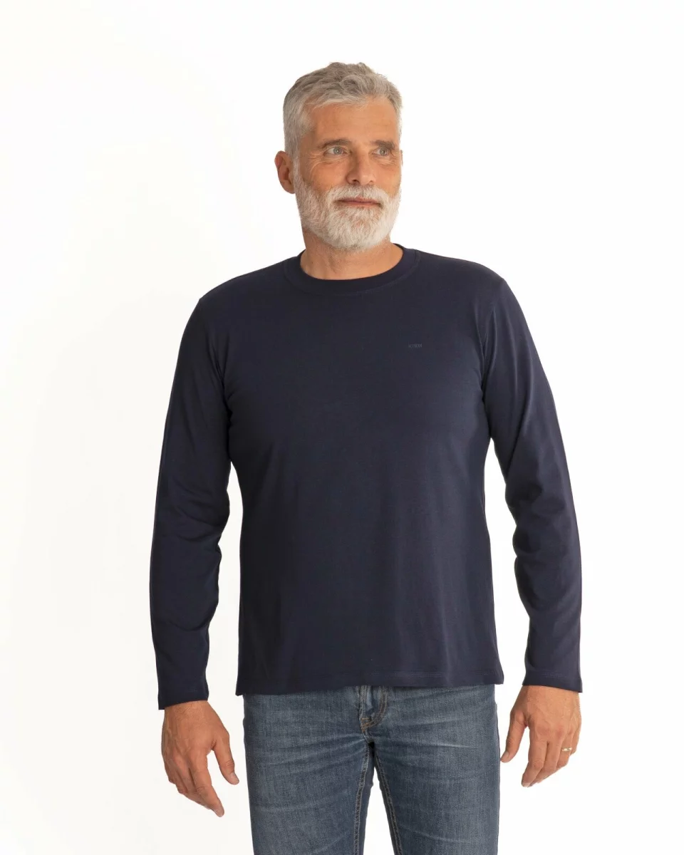 Tricou mânecă lungă bărbați bleumarin B.4001