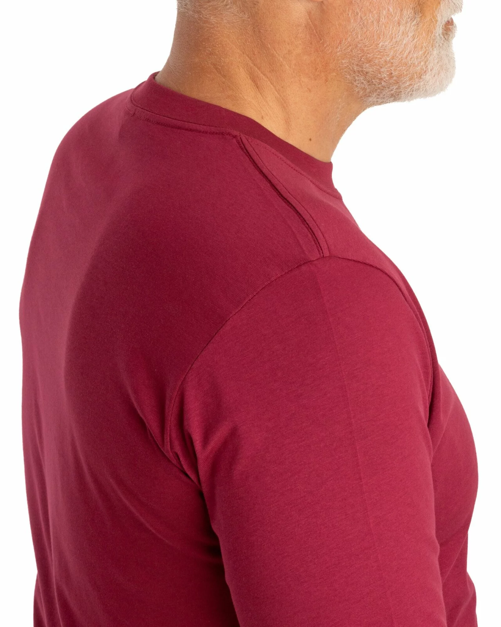 Tricou mânecă lungă bărbați bordo B.4001