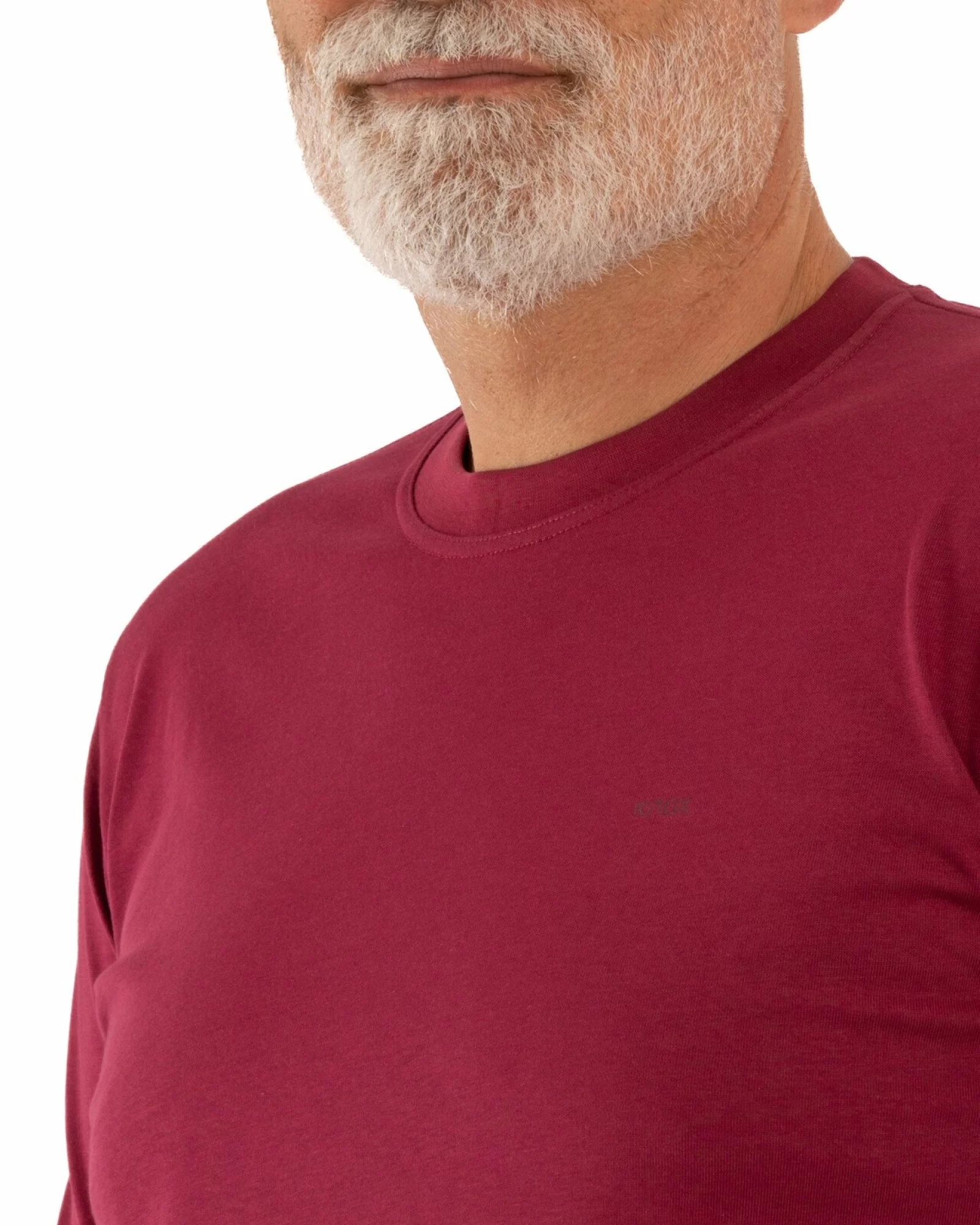 Tricou mânecă lungă bărbați bordo B.4001