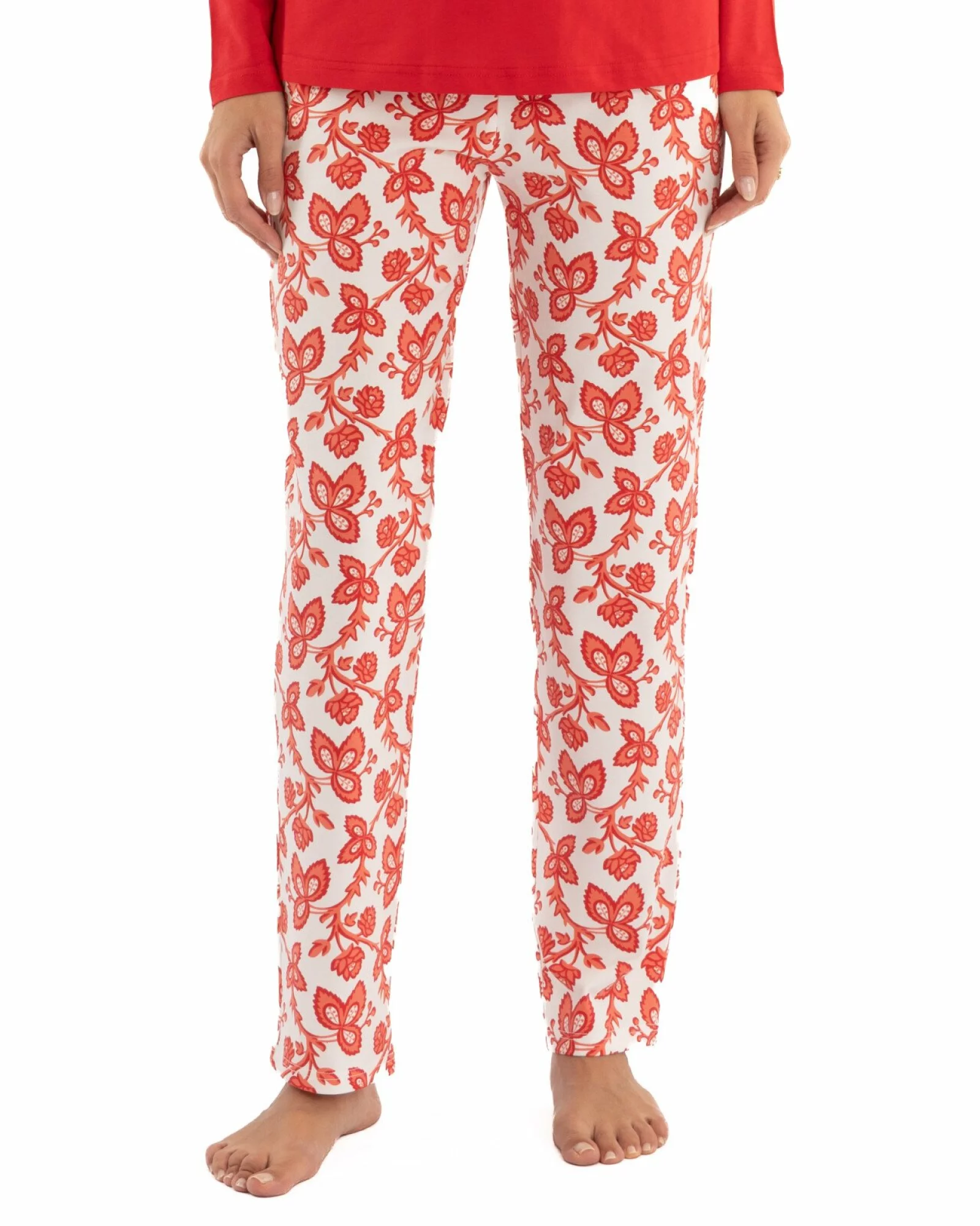 Pijama dama bumbac rosie PIJ.2237
